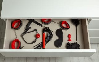 Drawer full of sex toys