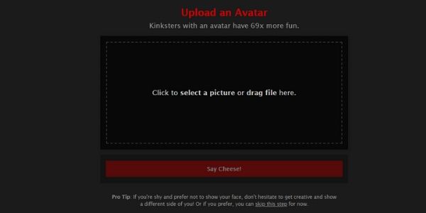 FetLife Upload an Avatar Screenshot