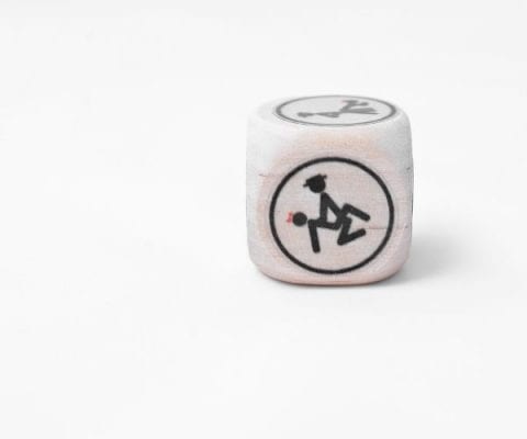 Wooden sex dice