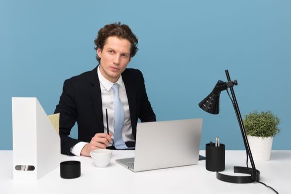 The man behind the desk