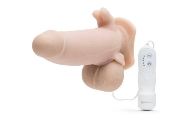 Fantasy X-Tensions Duo Clit Climax-Her Vibrating Penis Sleeve