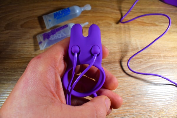 Holding Fantasy C-ringz Rabbit Cock Ring