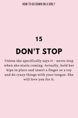 How to go down on a girl tip - 15