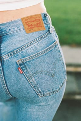 Ass in blue jeans