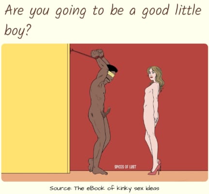 Dirty talk example - Are you going to be a good little boy