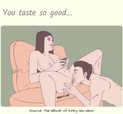 Dirty talk example - You taste so good…