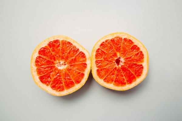 Fruit symbolizing breast