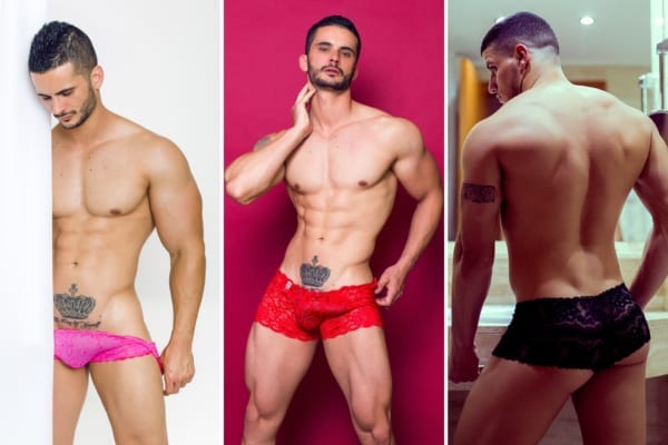 MOB Men’s Lace Boxer Shorts in various colors