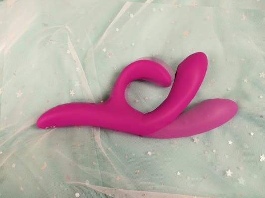 We-Vibe Nova 2 G-spot arm positions compared - overlay