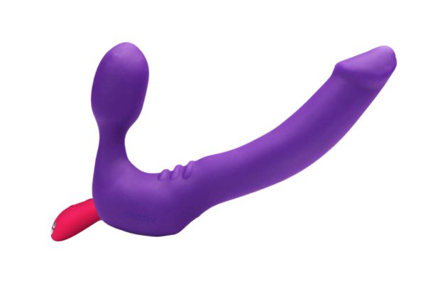 Tango X inserted in a strap-on