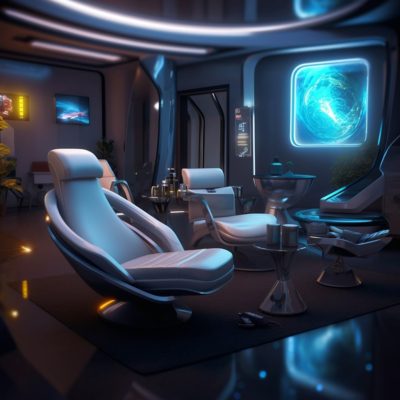 Futuristic Fantasy sex room decor theme