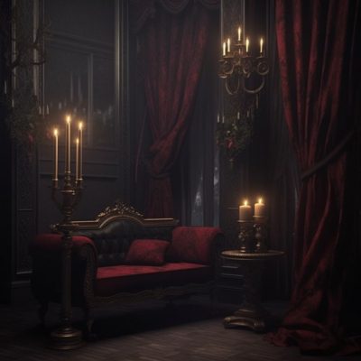 Gothic Romance sex room decor theme