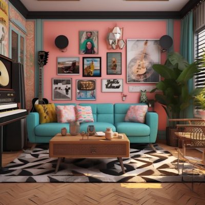 Retro Romance sex room decor theme