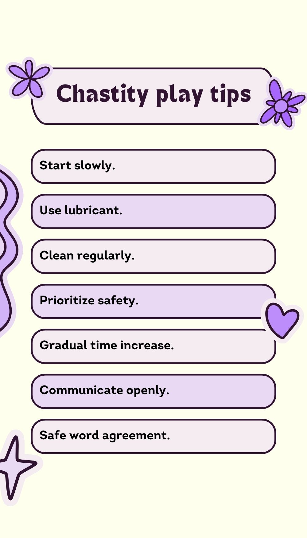 Chastity cage play tips