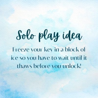 Chastity cage solo play idea
