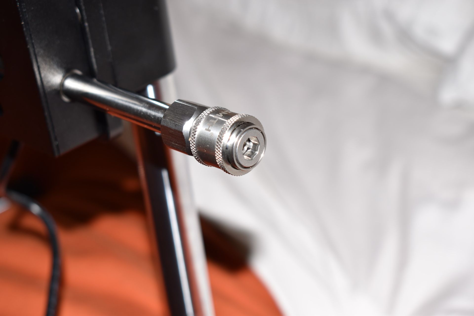 Thrusting part and a dildo connector on a sex machine