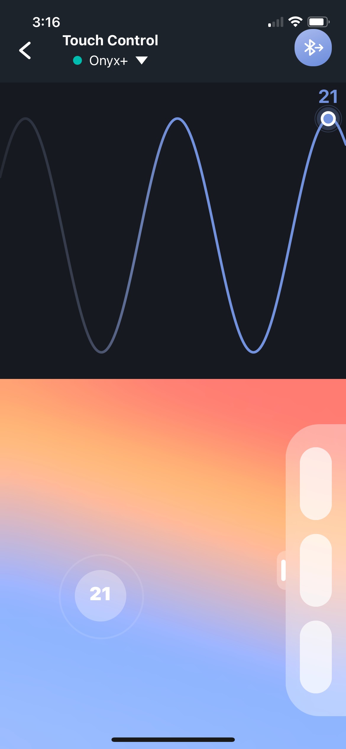 Creating custom patterns in the Feel Connect app