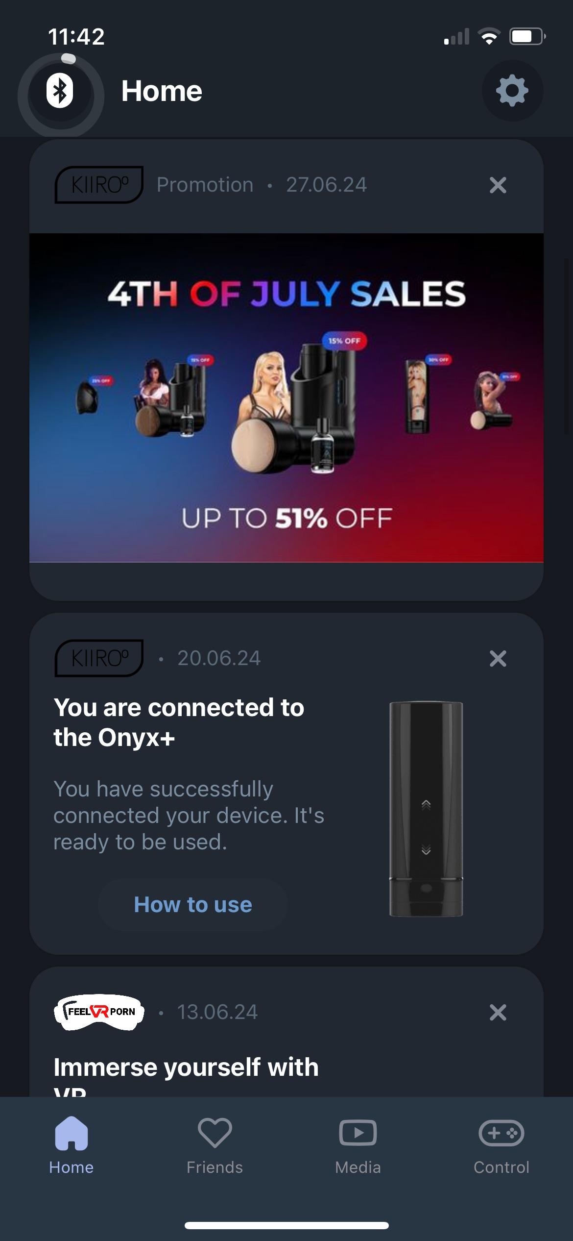 Home tab