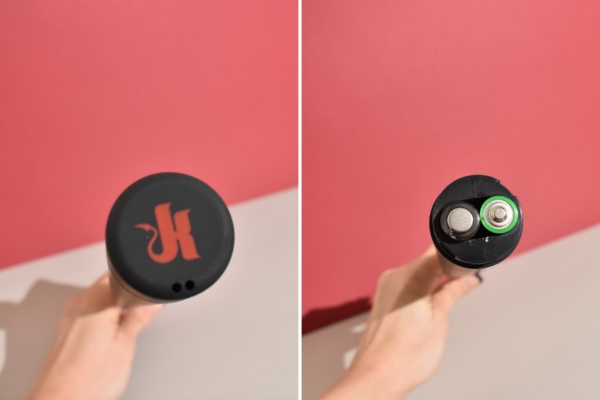 Zapper 2.0 logo and battery placement