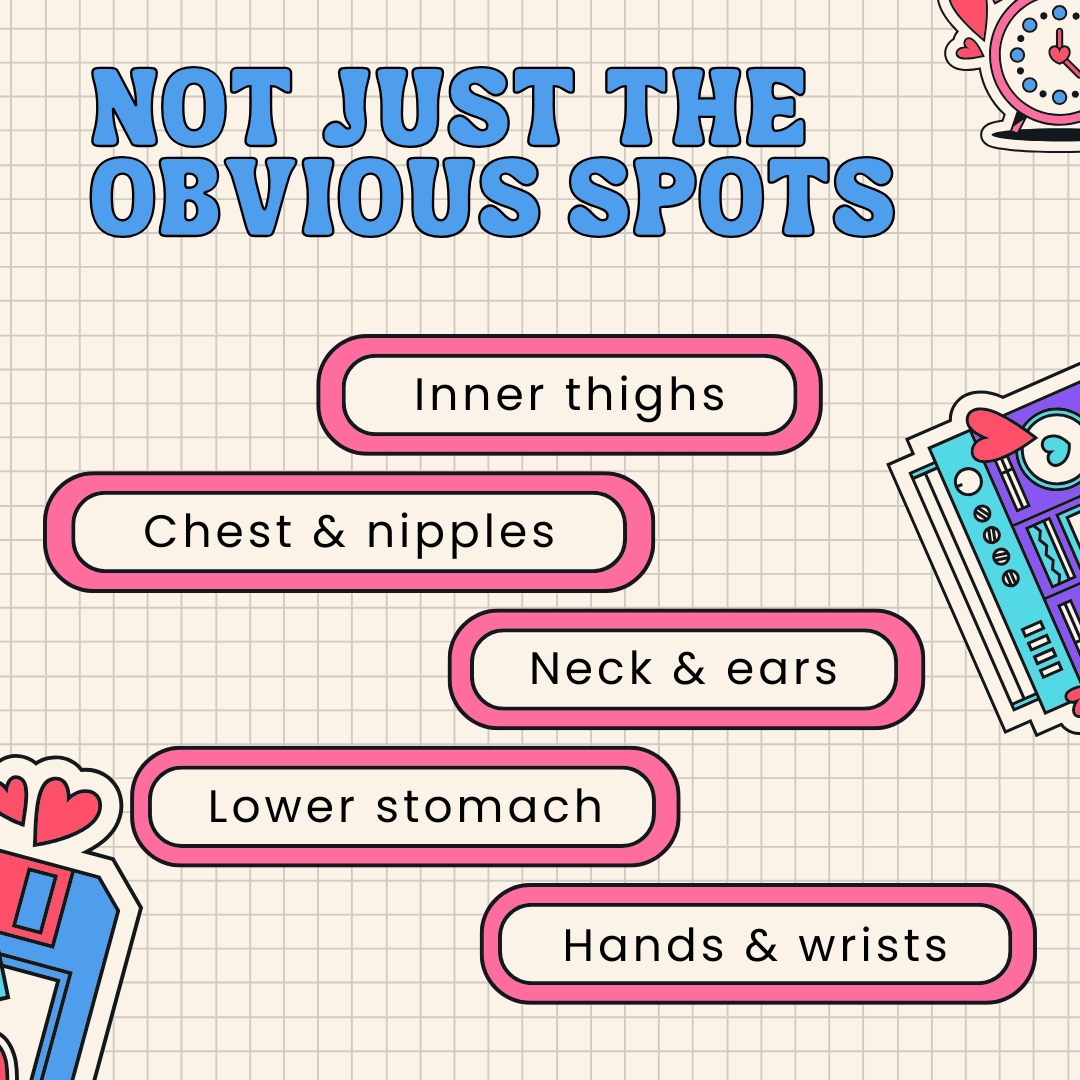 Touching zone infographic