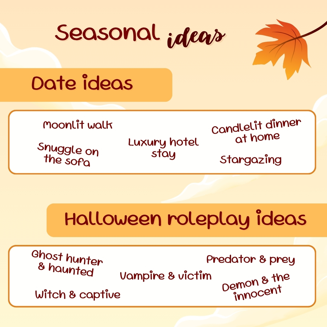date and roleplay ideas for fall infographic
