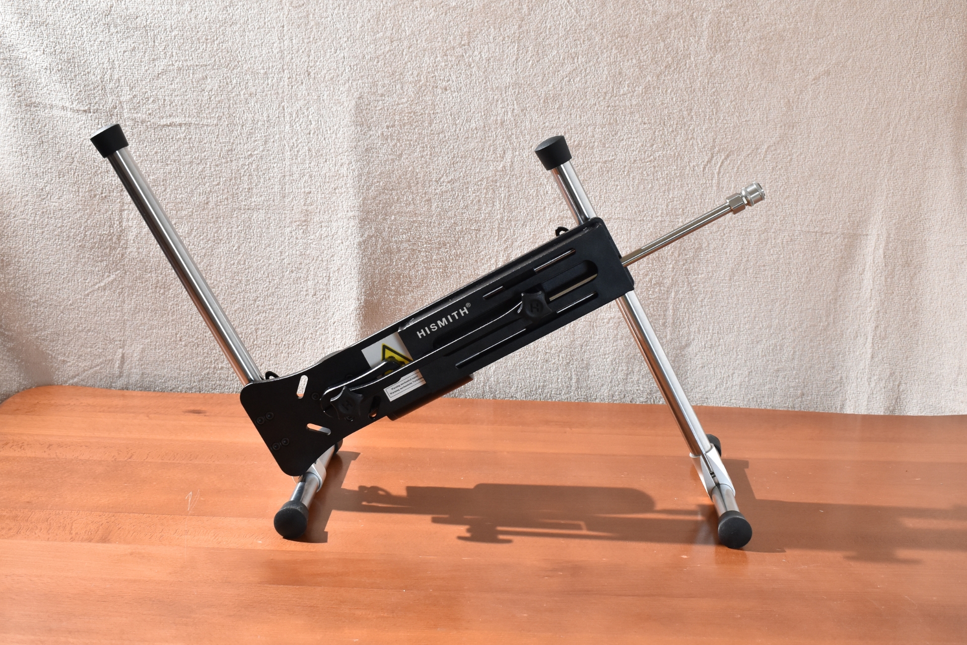 Hismith Premium 4 sex machine in angeled position