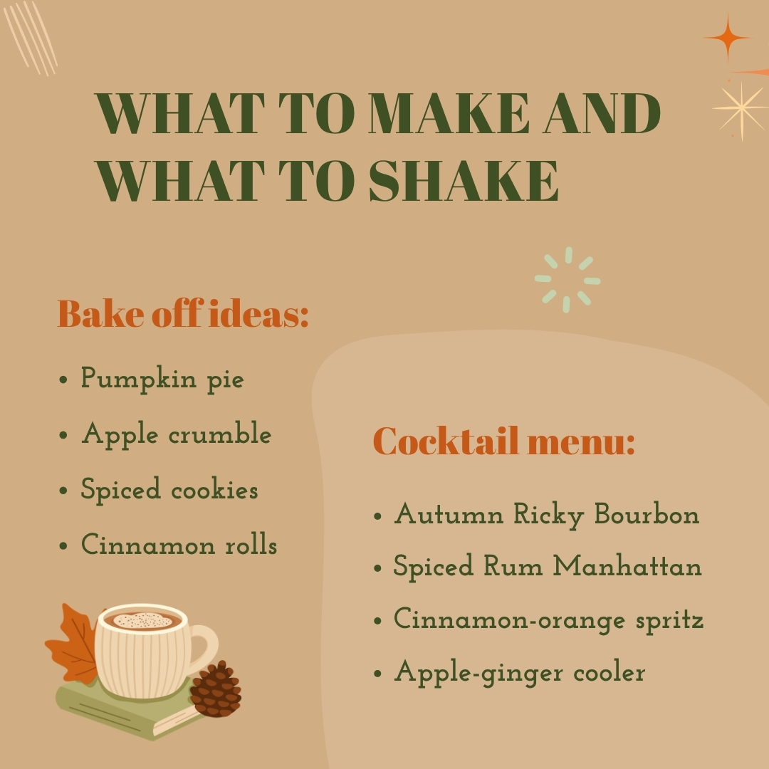 what to make and what to shake infographic