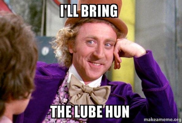 Meme about lubricant