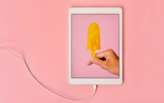 Tablet screen with best porn sites for women