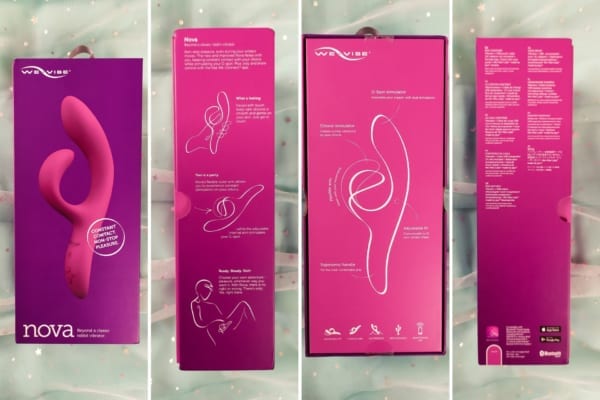 We-Vibe Nova 2 box from all sides