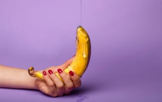 Lubed up banana