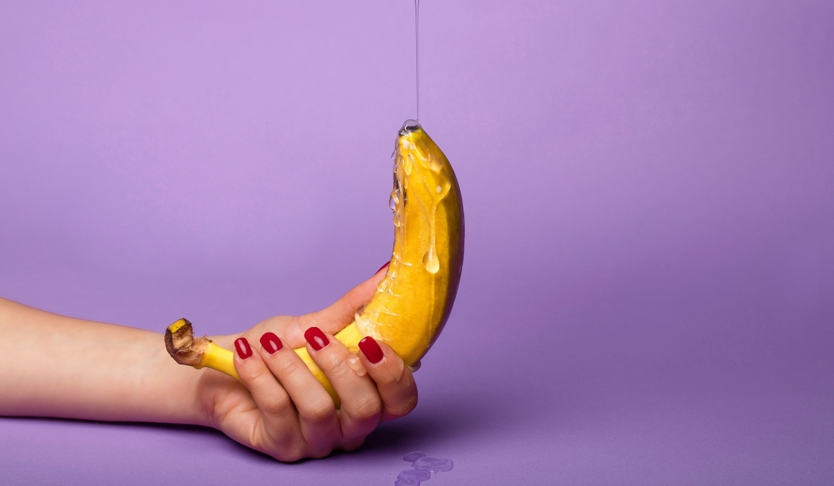 Lubed up banana