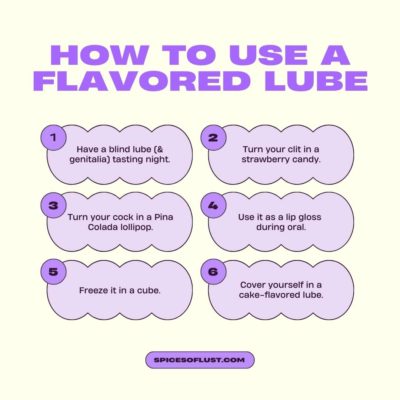 how to use flavored lube 6 different ways