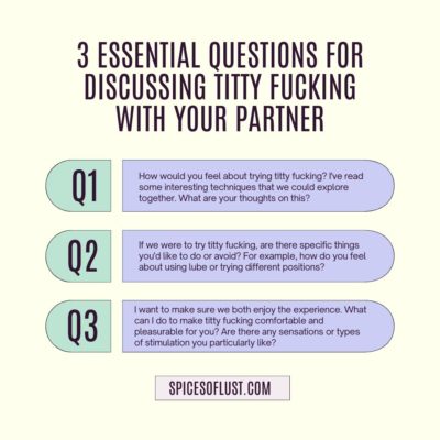 how to titty fuck questions for your partner