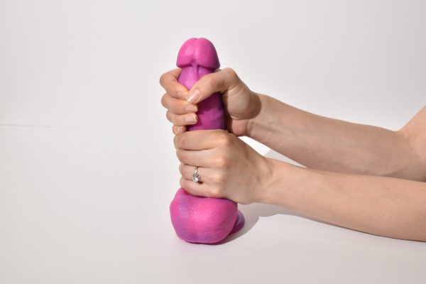 hands squeezing The Bimbo Pounder